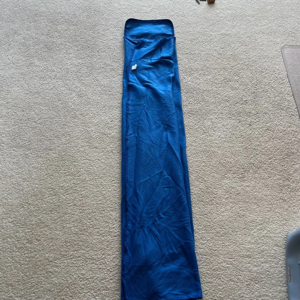 Children's Wisconsin Fleece Travel Blanket Blue Roll Up Picnic Stadium Outdoor